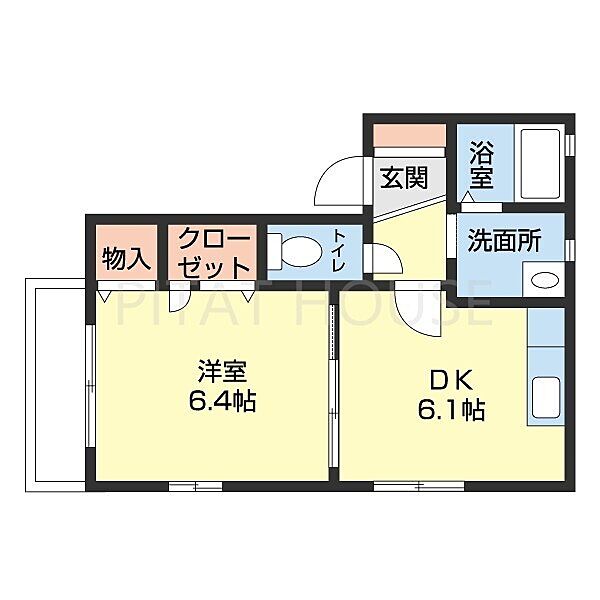 フォーレス・ノベル 205｜和歌山県和歌山市毛見(賃貸アパート1DK・2階・33.10㎡)の写真 その2