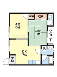間取図画像 2DK