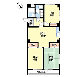 リゾートハウス貴志 4階3LDKの間取り