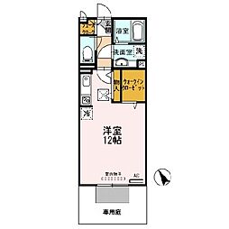 ソフィアルーチェ ワンルームの間取図画像