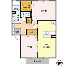 カーサ ビアンカ 2階