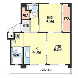 ビレッジハウス鳴滝2号棟 5階