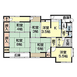 中戸建て 1階6Kの間取り