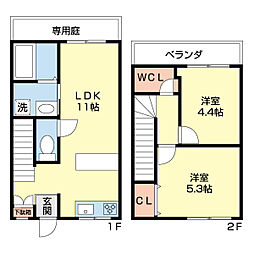 五番館 2LDKの間取図画像