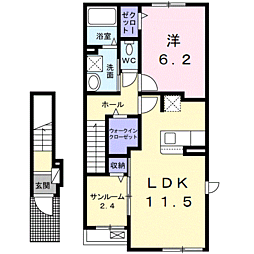 ベルシャイン 紀三井寺 I 2階/202