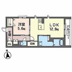 BEREONANKAIWAKAYAMACITYSta 1LDKの間取図画像