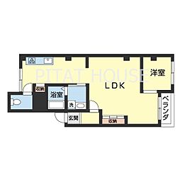 カサ・デかのだ 1LDKの間取図画像