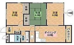 マンションベガ 3DKの間取図画像