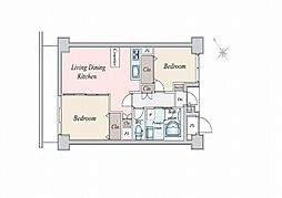 間取図画像 2LDK