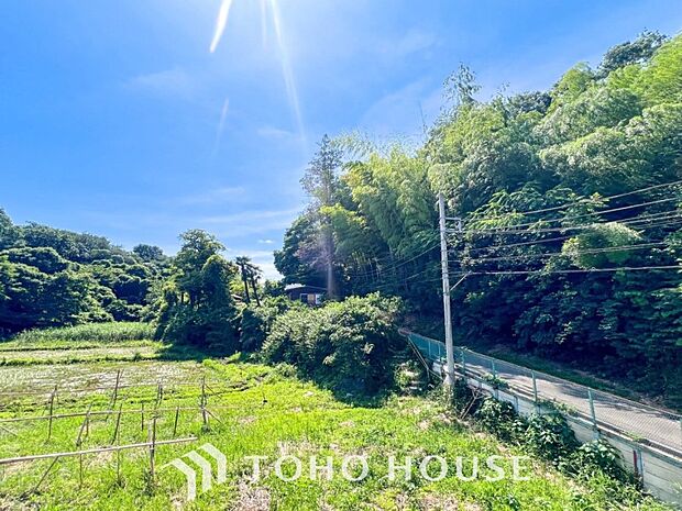 開放的で気持ちの良い眺望と青い空を満喫できます。