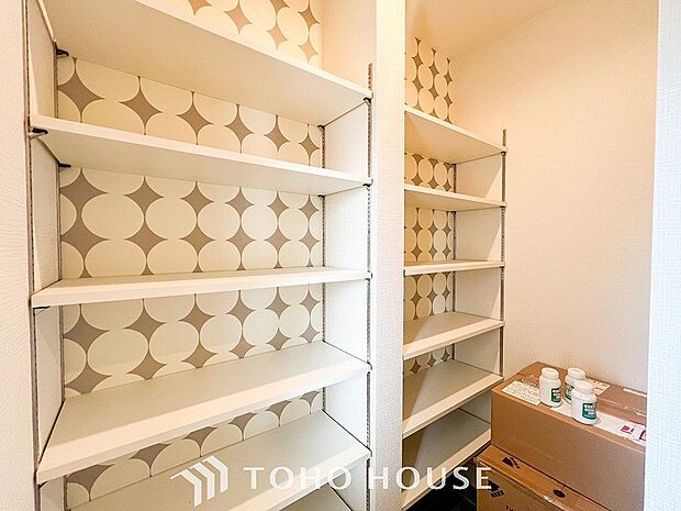 大容量の収納スペースで住空間はスッキリ広々。