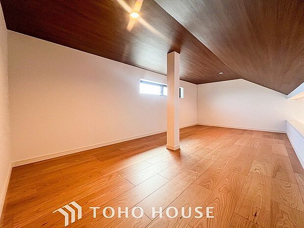 広々したロフト。収納はもちろん子供の遊び場、趣味部屋など、お客様好みの空間に作り上げてください。