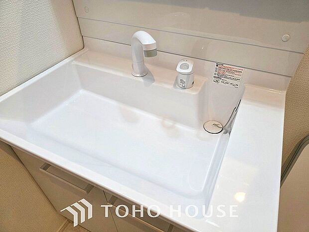 洗面台・洗面所洗面ボウルとカウンターが一体となり、お掃除しやすい洗面化粧台。