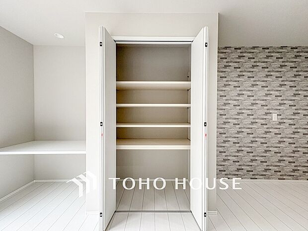 暮らし心地を大きく左右する収納を適材適所に配置し、使い勝手を考慮しました。