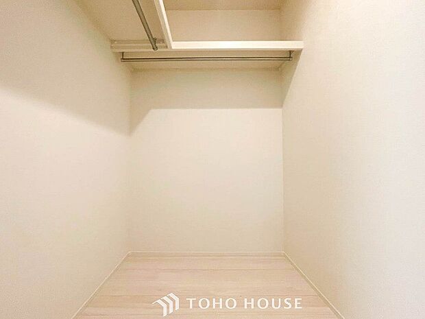 ウォークインクロゼットのある住まいで収納上手な生活。