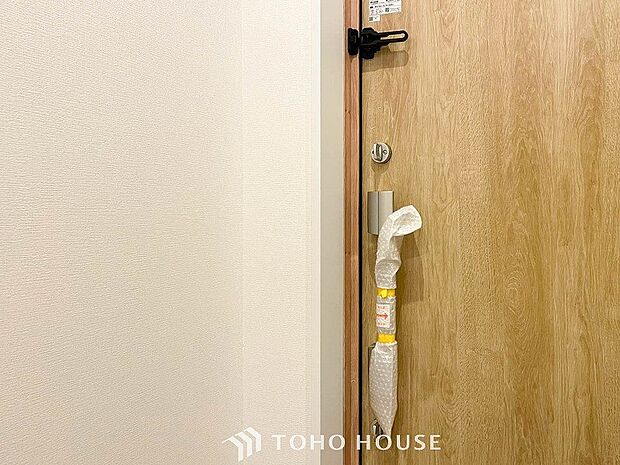 外出時も安心、玄関鍵。