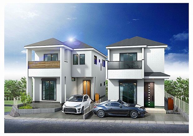 外観)完成予想図（外観）