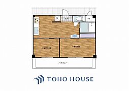 メゾンド東寺尾 2LDKの間取図画像