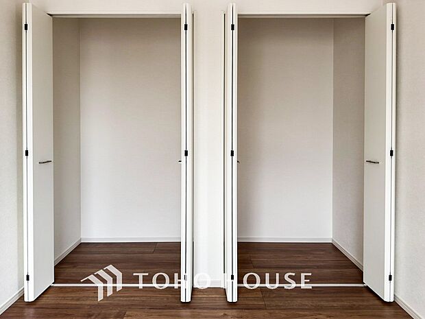 大容量の収納スペースで住空間はスッキリ広々。