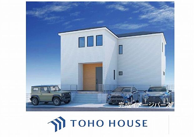 外観)完成予想図（外観）