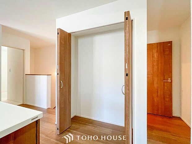 暮らし心地を大きく左右する収納を適材適所に配置し、使い勝手を考慮しました。