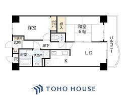 日吉弐号館ダイヤモンドマンション 2LDKの間取図画像