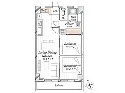間取図画像 2LDK