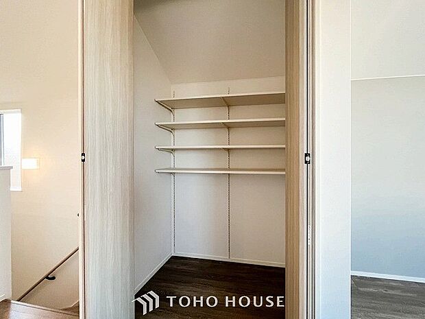 暮らし心地を大きく左右する収納を適材適所に配置し、使い勝手を考慮しました。