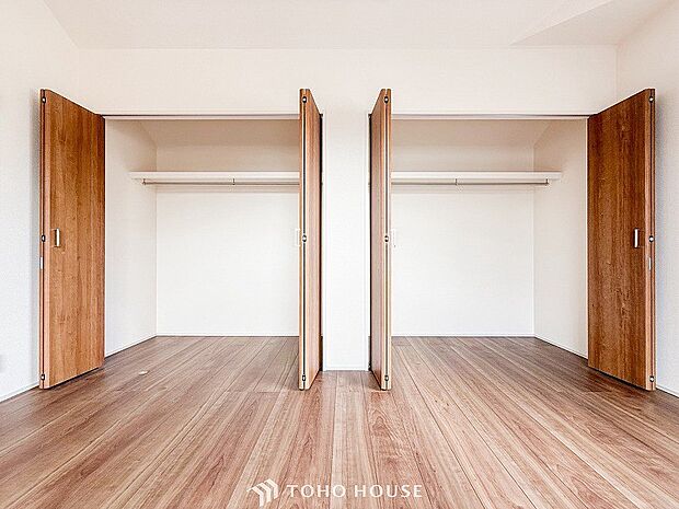 大容量の収納スペースで住空間はスッキリ広々。