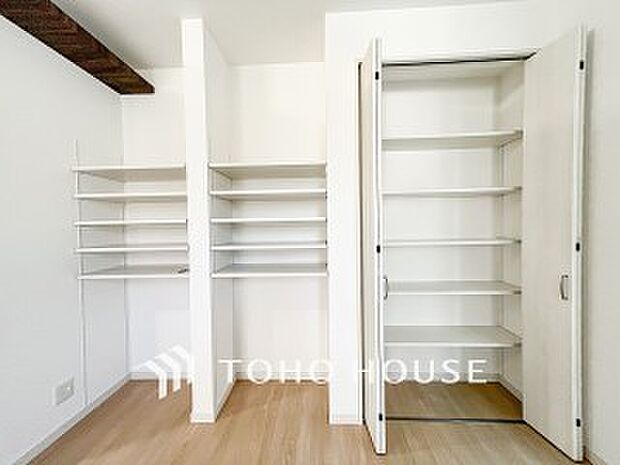 暮らし心地を大きく左右する収納を適材適所に配置し、使い勝手を考慮しました。