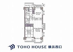 コスモ白根公園 2LDKの間取図画像