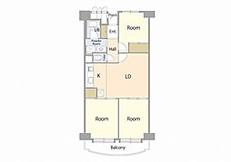 間取図画像 3LDK