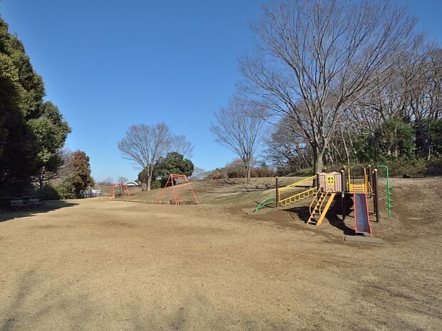 自然を思いっきり感じられる公園です。遊具も揃い、ロング滑り台が人気です。お子様ものびのび遊ぶことができます。