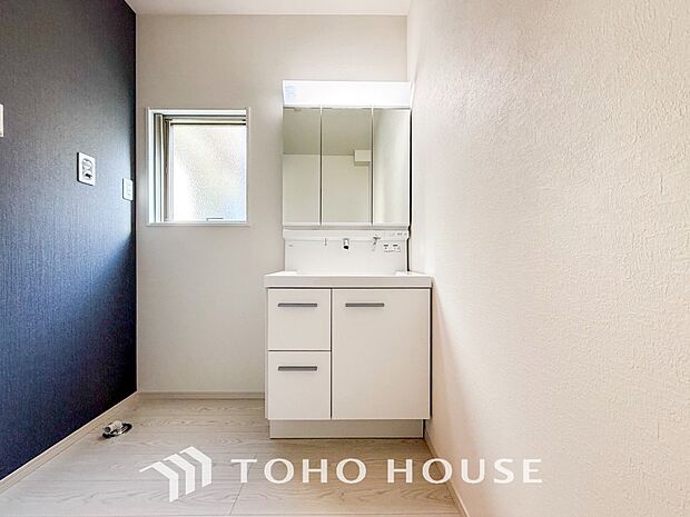 ご家族の1日が始まり、1日の終わりを締めくくる洗面空間。