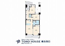 コスモヒルズ永田山王台 3LDKの間取図画像