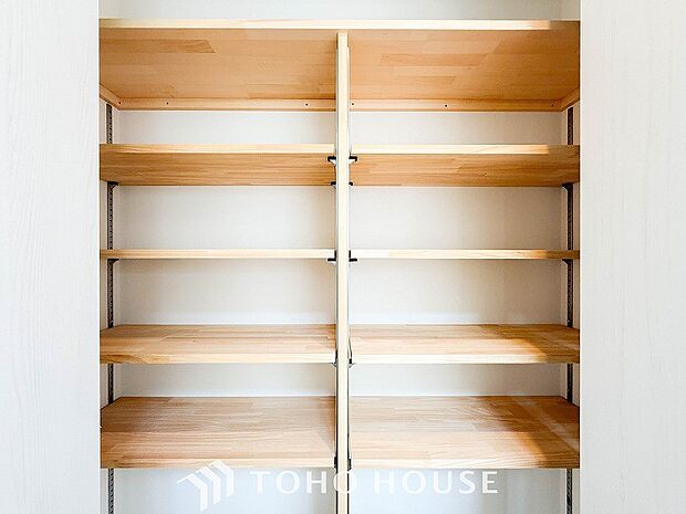 暮らし心地を大きく左右する収納を適材適所に配置し、使い勝手を考慮しました。