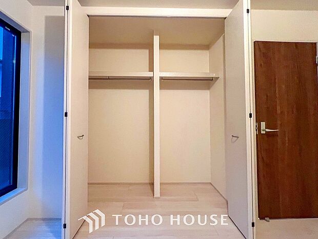 大容量の収納スペースで住空間はスッキリ広々。