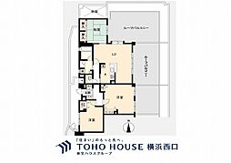 コスモヒルズ永田山王台 3LDKの間取図画像