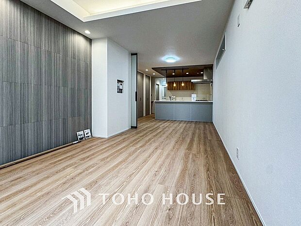 開放感あるリビングダイニング。ご家族とのんびりしたひと時を過ごせますね。