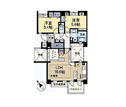 間取図画像 2LDK