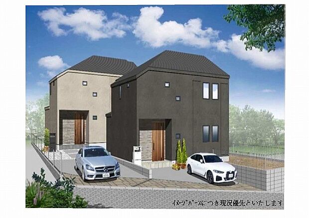外観)完成予想図（外観）