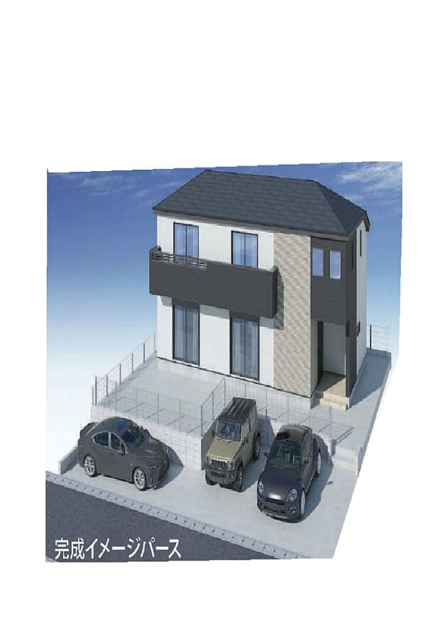 外観)完成予想図（外観）
