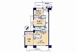 アークビュー金沢八景 3LDKの間取図画像