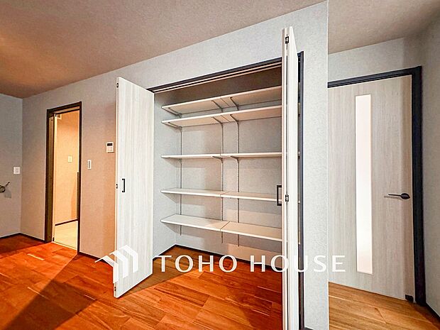 暮らし心地を大きく左右する収納を適材適所に配置し、使い勝手を考慮しました。