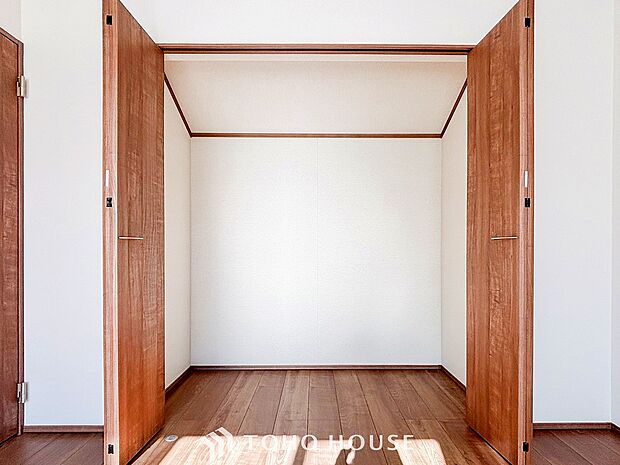 大容量の収納スペースで住空間はスッキリ広々。