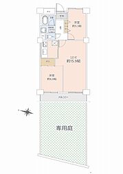 グリーンコーポ東戸塚A棟 2LDKの間取図画像