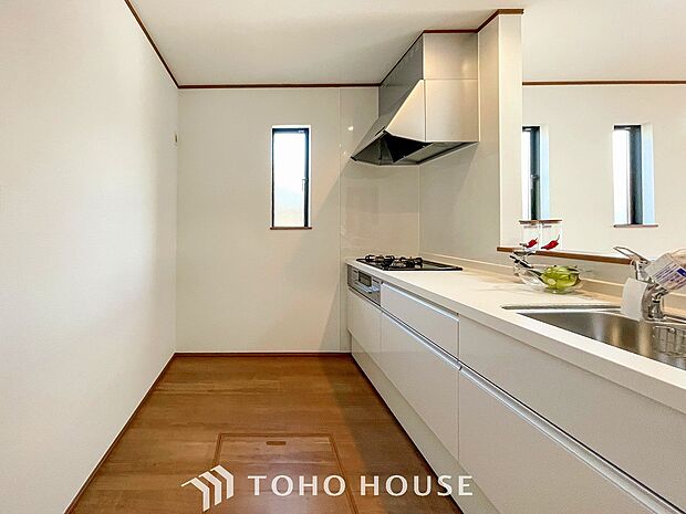 家族の健康を支えるキッチン。毎日使う場所だから気持よく使えて、居心地の良い空間に。