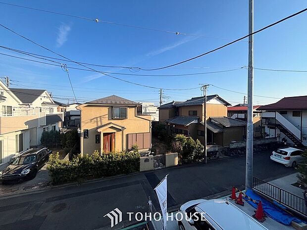 開放的で気持ちの良い眺望と青い空を満喫できます。