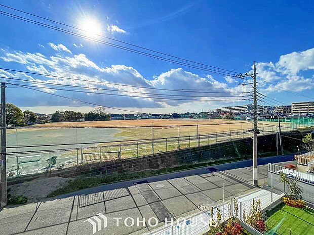 開放感があり、遮るものもなく気持ちのいい景色が広がります。