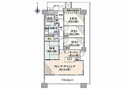 コットンハーバータワーズシーイースト 4LDKの間取図画像